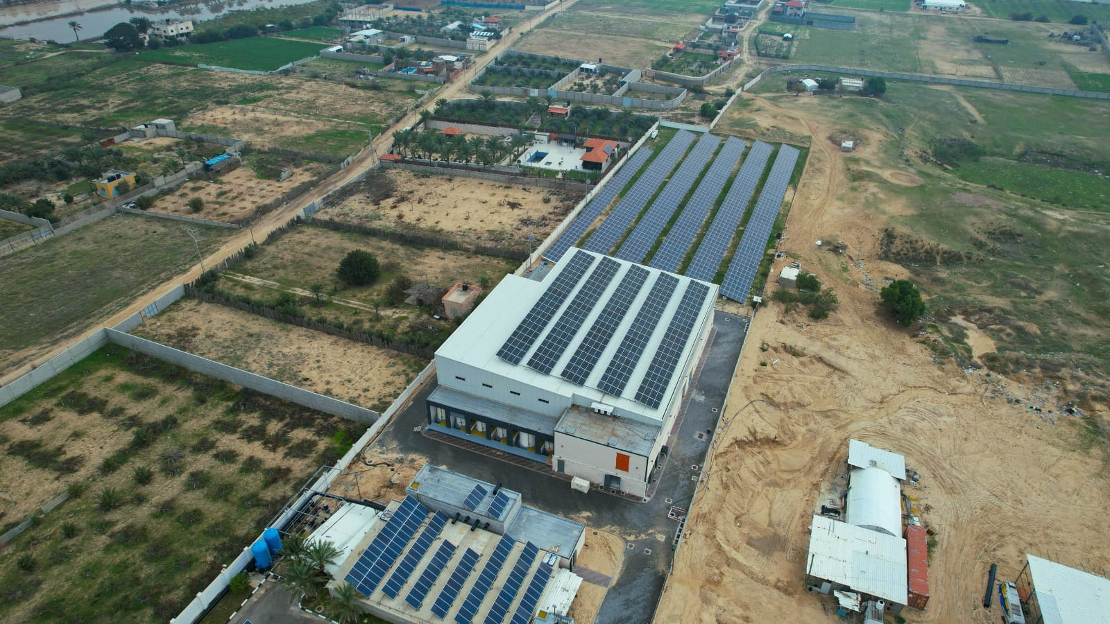 Part of installation for the sea water desalination plant in Gaza Strip,